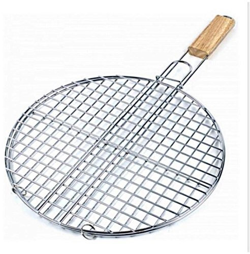 Doppia Griglia Barbecue rotonda 40 cm – Accessorio Cucina grillade estate – 409