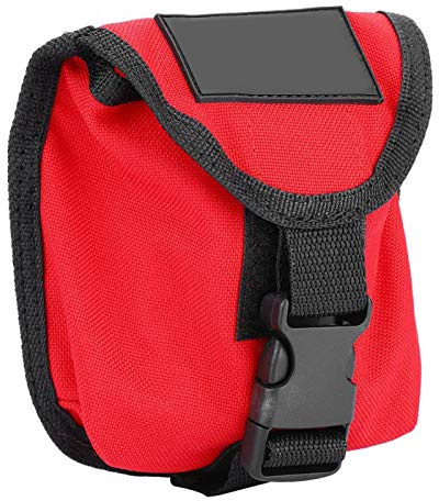SALUTUYA Le Pack de Poids de plongée en Tissu de Nylon Enduit de TPU 1000D Tient la Poche de Ceinture de contrepoids en Plomb de 2Kg, pour la Poche à dégagement Rapide de plongée(Red)