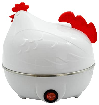 Egg Boiler, Cuiseur à oeufs, Électrique Oeuf Cuiseur Poulet Forme Micro-ondes, 7 Oeuf Chaudière Chaudière Chaudière Cuisinière Outils de Cuisine (A)