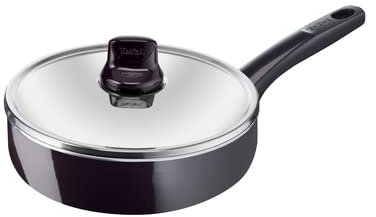 Tefal Resist Intense Sautepan with Glass Lid 26 Cm
