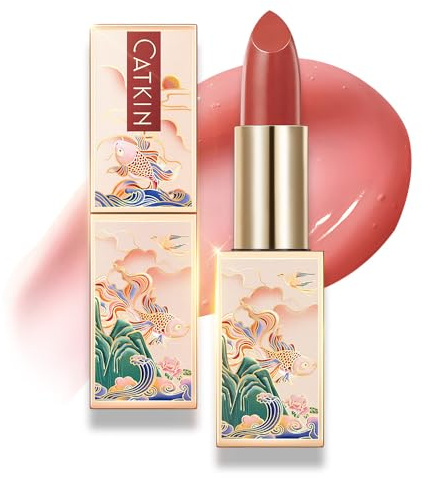 CATKIN Moonlight Lip Balm, Natural Color Tinted Lip Balm, Chapstick Lip Balms with Vitamin E for 8h Moisture for Dry Cracked Lips, 3.5g