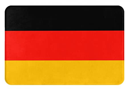 OPSREY Deutschland-Flagge gedruckt Teppich Waschbare Matte Eingang Teppich Für Schlafzimmer, Wohnzimmer, Eingang