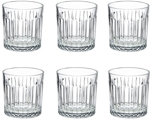 6 Pièces Verres À Whisky, 300ml Verre A Whiskey En Cristal, Verres À Vin Rouge, Verres À Champagne, Verres De Boissons for La Maison, Les Restaurants, Les Fêtes, Couleur Transparente Verres à vin roug