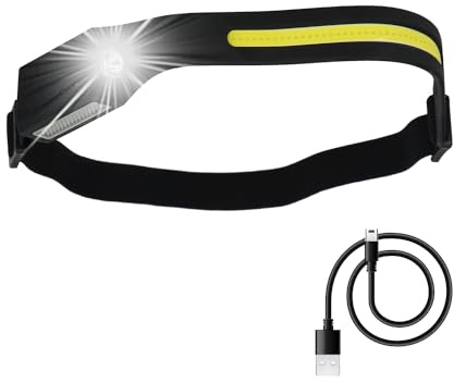 WOLFPACK LINEA PROFESIONAL Linterna Led Frontal Cabeza Ajustable 350 Lumenes 4 Modos, Cinta Ajustable, Bateria Recargable Con Sensor Movimiento, 19042030