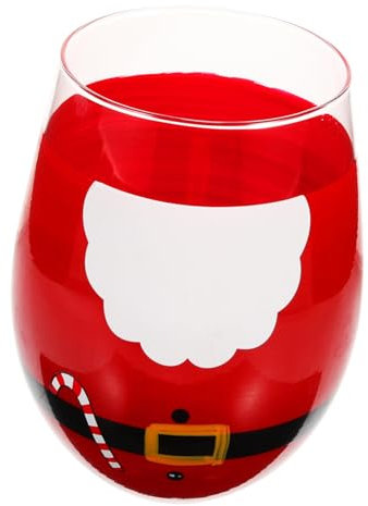 Ciieeo Handbemalte Wassertasse Weihnachtstrinkbecher Festliche Wassertasse für Weihnachtsmanngetränk