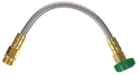 Sosoport 3pcs Garden Hose Extension Kit Metal Hose Connector for Outdoor Use Flexible