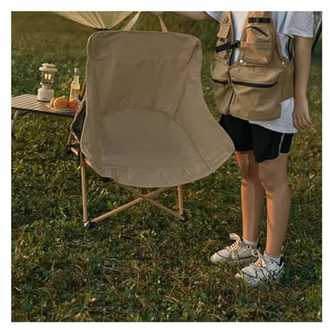 XXAD553TY Campingstuhl Faltbar Outdoor-Klappstuhl, tragbarer Angelstuhl mit Rückenlehne Faltbare Campingstühle