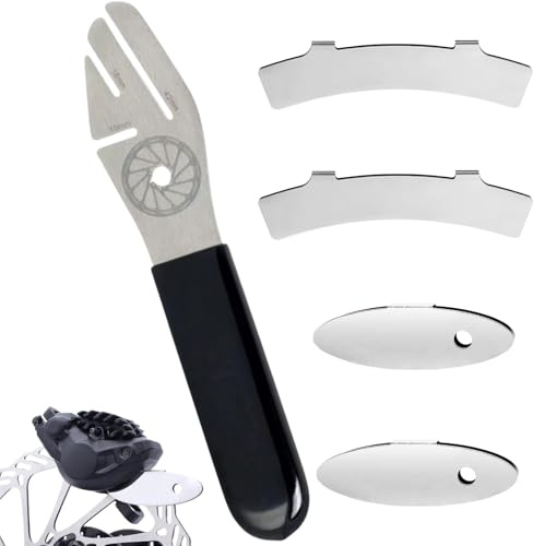 IATAHI Fahrrad Bremsscheiben Einsteller,5 Stück Scheibenbremsen Einstellung,Richtwerkzeug Bremse,Rostfreier Stahl Disc Brake Richtwerkzeug,Bremsscheiben Tool zum Abflachen,fur Bike Repairing