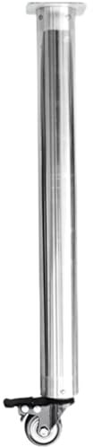 Yiustldd Patas para Muebles con Ruedas Giratorias Y Frenos, Patas De Soporte De Repuesto De Acero Resistente para Gabinetes, Sofás, Mesas De Centro,70cm