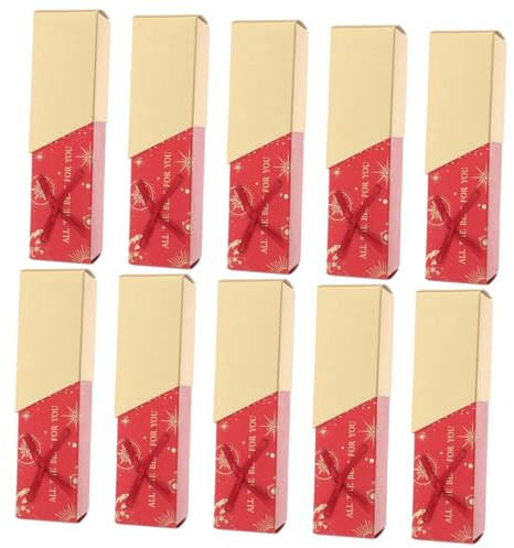 CHILDWEET 10stücke Rechteckige Geschenkboxen Mit Schleife Für Hochzeiten Geburtstagsfeiern Und Valentinstag Vielseitige Verpackung Für Süßigkeiten Und Pralinen