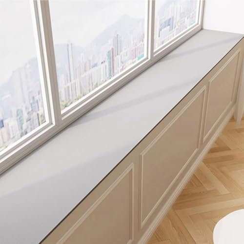 GGoty Water Absorbing Diatomaceous Earth Mat for Windowsill,Non-Slip Windowsill Mat Protection Pad for Window/Balcony/Bay Window/Cabinet (50 * 60cm,Grey)