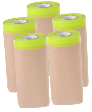 Gadpiparty 5pezzi Nastro Adesivo Per Mascheratura Carta Per Verniciatura Di Auto e Protezione Del Pavimento Per Artisti e Designer