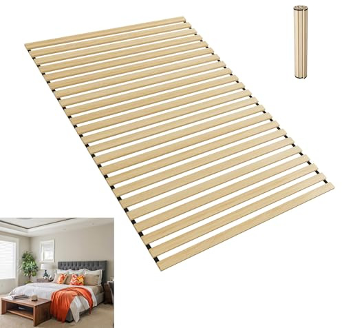 YRHome Rollrost 140x200 cm – Stabiler Lattenrost/Rolllattenrost Bettrost mit 23 Latten, ca. 2 cm dick, bis 300kg belastbar – flexibel, platzsparend & atmungsaktiv, ideal für Einzelbett & Doppelbett