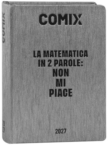 COMIX - Dagbok 2027 16 månader, dagbok för mellanstadiet och gymnasiet, med hårt fodral, 576 sidor med grafik och serier, perfekt för pojkar och flickor, Mignon-storlek 9 x 12,5 cm