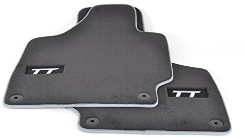Audi 8J1 061 275 MNO 8J1061275MNO Premium Textilfußmatten Premium vorne schwarz/Silbergrau TT 2 Stück