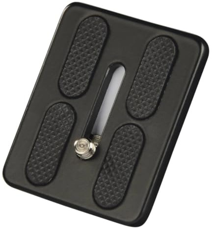 Hama Schnellkupplungsplatte für Stativ Delta Pro 180 Ball, A 1/4 Gewinde, Schwarz