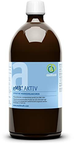 eMC emB Aktiv, 1 litro – Microorganismi efficaci per la rimozione di sostanze difficili da degradare per compostare