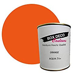 BOX DECO COLORES Pintura de pared acrílica con aspecto mate Aqua Deco - 750 ml, naranja