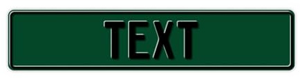 Funschilder.de – Blechschild selbst gestalten (520 x 110 mm), buntes Namensschild für Haustür, Türschild für Kinderzimmer, individuell gestaltetes Kennzeichen aus Aluminium, Made in Germany