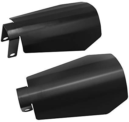 Vkinman 1 Paar große Motorrad-Handschützer, Sarg-Schnitt, Handschutz, Ersatz für Harley Davidson Touring Sportster Dyna 2007–2020
