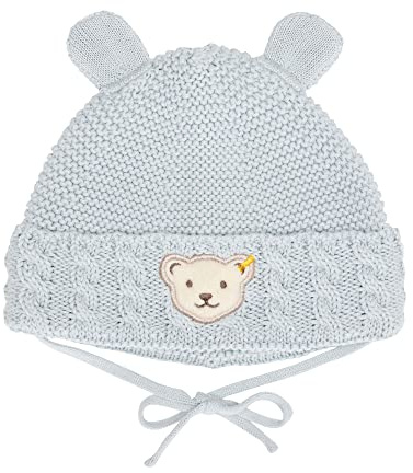 Steiff Unisex Baby Beanie-Mütze Basic Mütze Ohne Bommel