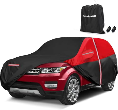 NEVERLAND für Audi A5 2009-2025 Auto Abdeckplane SUV Autoabdeckung - Autoabdeckung Outdoor mit Türreißverschluss Autoplane Wasserdicht AutoGarage mit Reflexionsdesign Car Cover XL 510x200x180CM