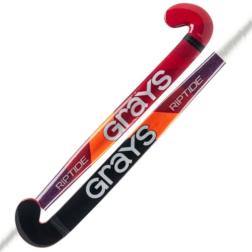 GRAYS Riptide Ultrabow Junior Hockey Stick (Red/Navy, 34)