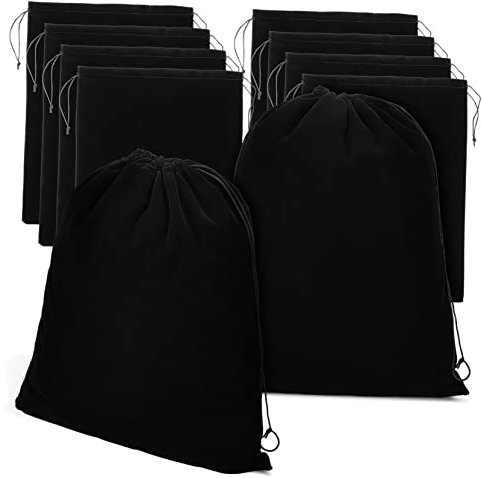 PLAFOPE 10 Pièces Sacs à Cordon Pour Fête Pochette Cadeau Avec Cordon Sacs De Rangement Pour Cadeaux Et Articles Divers Capacité Importante Et Facile à Transporter