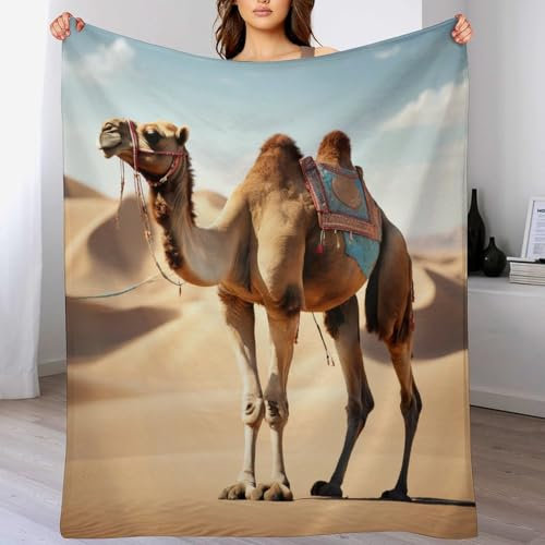 AAPZY Manta Camello, Manta Pelo Mullida Súper Cálidas, Manta Sofa, Manta Flannel Extra Suave, Manta para Sofa, Sobrecama, （180×200cm）