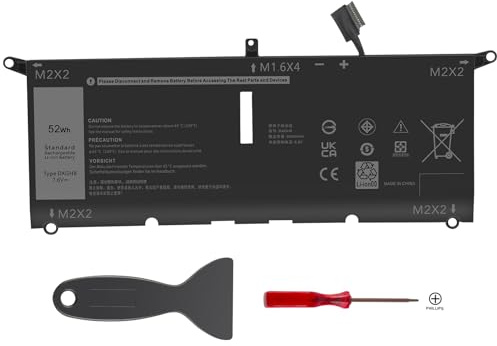 ASUNCELL 7.6V/52Wh DXGH8 Laptop-Akku für Dell XPS 9370 9380 7390 Series, Dell Inspiron 13 5390 5391 7390 2-in-1 7391 2-in-1, Inspiron 14 7400 7490, Latitude 3301 E3301,Vostro 5390 5391