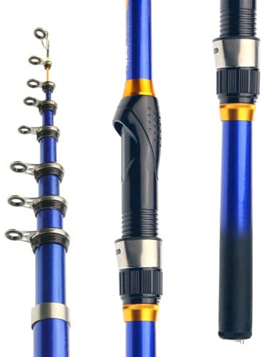 GEK208130 Angelruten Teleskop Rock Angelrute Fly Carp Feeder Carbon Fiber 2,7 M 2,4 M 2,1 M 1,8 M 1,5 M Mini Reise Reel Sitz Angel rute(2.1m)