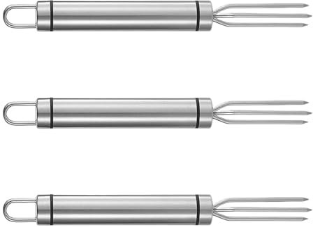 KASFDBMO Set 3 Spiedini Mais in Acciaio Inossidabile con 3 Punte per Uso Senza Sforzo Adatto per Barbecue Esterno