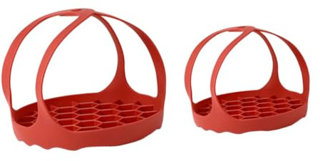 PRETYZOOM 2piezas Eslinca Silicona Cocina Soportes Vaporera Huevos Resistente Al Calor