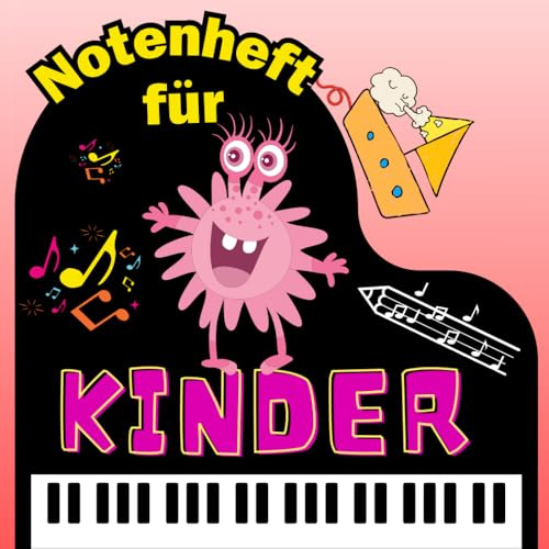 Notenheft für Kinder: Spielerisches Lernen mit Theorie, Stickern & Übungen – Coverauswahl weiter unten