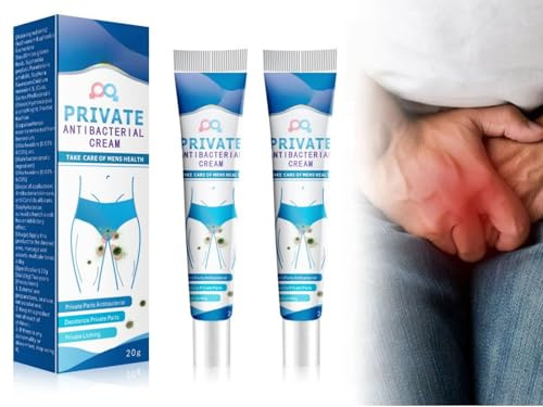 Crema Antibatterica Privata,2pcs 20g Crema Antiprurito per Parti Intime da Uomo,Cremas Intima Uomo,Cremas per Il Trattamento del Prurito