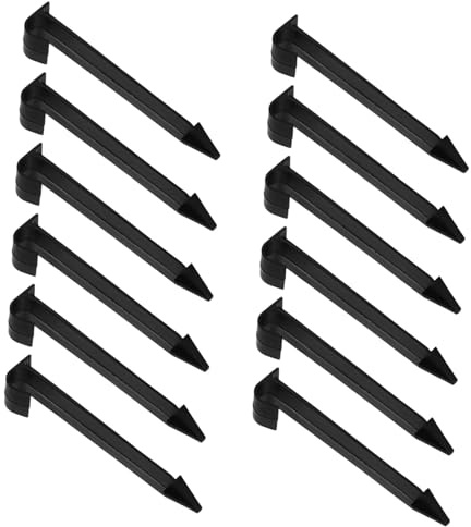 SEWOART 30pièces Lot de Piquets pour Tuyaux Arrosage Et Lignes Égouttement Piquets Aménagement Paysager Plastique pour Fixation De Tuyaux Jardin Et Pelouse
