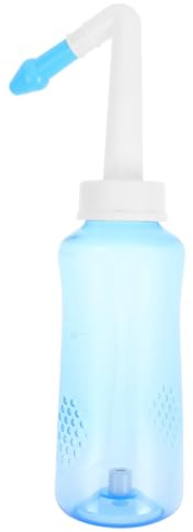HANABASS Tragbare Nasenspülflasche 300 Ml mit Manuellem Ventil zur Nasenreinigung für Damen und Herren Effektive Nebenhöhlen Spülung Regulierbarer Wasserdurchfluss Leicht und Kompakt