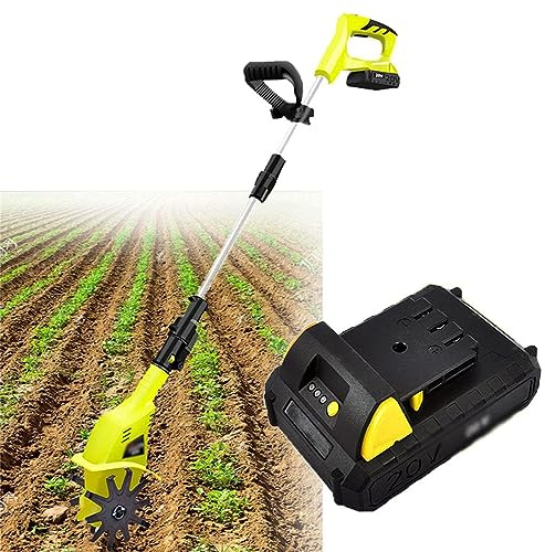 Coltivatore portatile Rotavator a batteria, motozappa da giardino con batteria ricaricabile da 4000 mAh, motozappa elettrico per giardino, orti