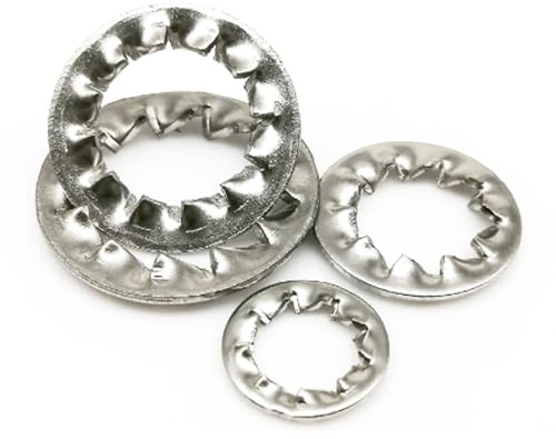 arandelas de seguridad dentadas, Arandela de seguridad con junta dentada interna de acero inoxidable 304 M2-M24(10pcs M12)