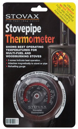 STOVAX STOVE FLUE PIPE THERMOMETER TEMPERATURE GAUGE NEW MODEL by DeBrett Fires