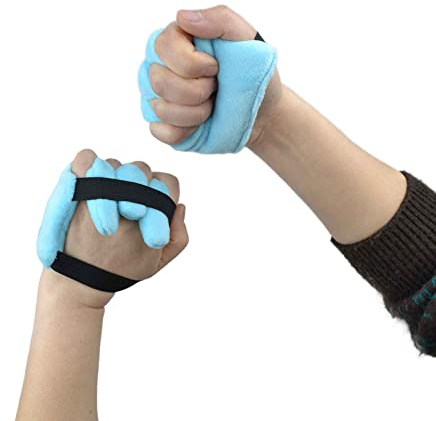 rainbowstar 1 Pair Palm Protector with Finger Separators for Contracture Prevention Pad Comfortable Hand Cushion