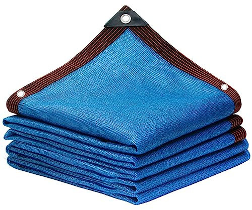 Schattierungsnetz 12-pin 85% Blau Sonnenschutztuch Sonnenschutzsegel Mit Ösen, Schattentuch Gewächshaus Für Garten, Pergola, Patio Pflanzen, Hühnerstall, Outdoor(Size:2x5m)