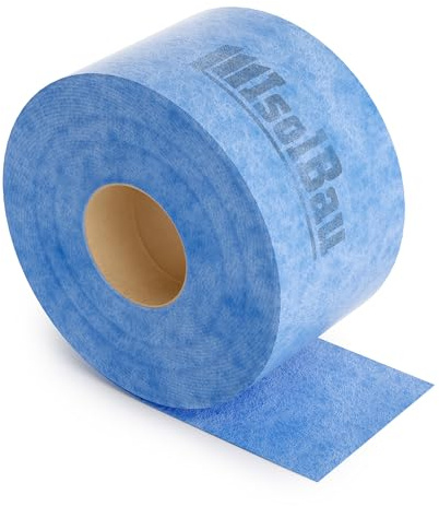 Isolbau Dichtband P3 Blau - 50 m Abdichtband Wasserdichtes Dichtungsband für Sanitär, Dusche, Bad und Fliesen, Balkon und Terrasse, Abdichtung für Innen- & Außenbereich Isolierung - 120 mm