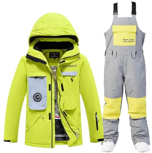 Hcclijo Männer Frau Berg Winddicht Skifahren Sets Sport Snowboard Anzüge Langlauf Ski Outfits Wasserdichte Kleidung as picture6 S
