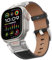 Bouixel Correa de piel compatible con Apple Smartwatch pulsera de 49 mm, 45 mm, 44 mm, 42 mm, correa de piel auténtica con conector de metal para iWatch Ultra/Ultra 2 Series 9 8 7 6 5 4 3 2 1 SE,