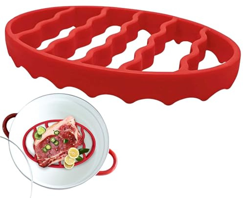 Étagères de refroidissement pour la cuisson et la pâtisserie – Cocotte multifonction, rôtissoire réfrigérant, grille de cuisson pratique en silicone, accessoires de cuisson pour viande, poisson,