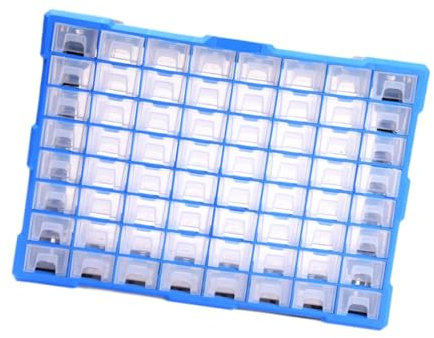 Fenteer Piccolo Organizer per Utensili Multiuso Leggero 64 Cassetti per Gioielli Artigianali