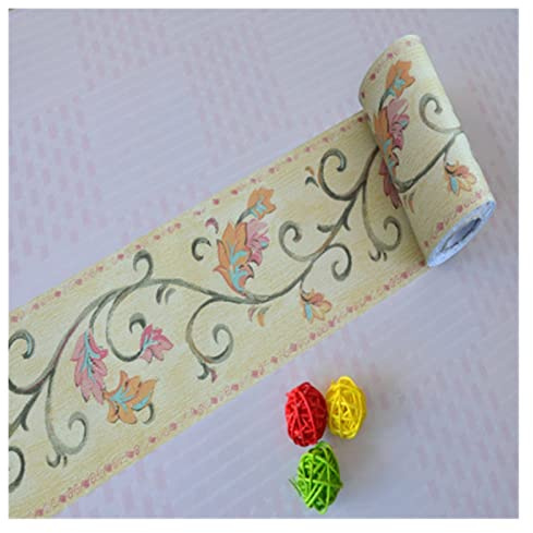 Cenefa Adhesiva Cocina,Cenefas Adhesivas 10M autoadhesivo zócalos a prueba de agua Baño de cintura de cintura de la cintura de la cintura rústica pegatinas de pared Vintage fondo de pantalla(2)