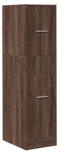 vidaXL Apothekerschrank Braun Eichen-Optik 30x41x118 cm Holzwerkstoff