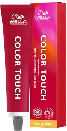 Wella Professionals Color Touch Rich Naturals – Ammoniakfreie, vegane Intensivtönung mit Metal Purifier – für tiefe,natürliche Nuancen bis zu 28 Haarwäschen - 5/1 Hellbraun Asch - 60 ml